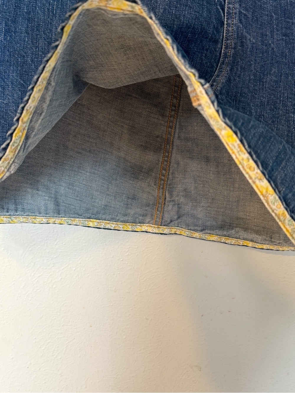 Vintage Gap 1969 Y2K Midi Length Cotton A-Line Denim Jean Skirt Sz 8 - Picture 11 of 14